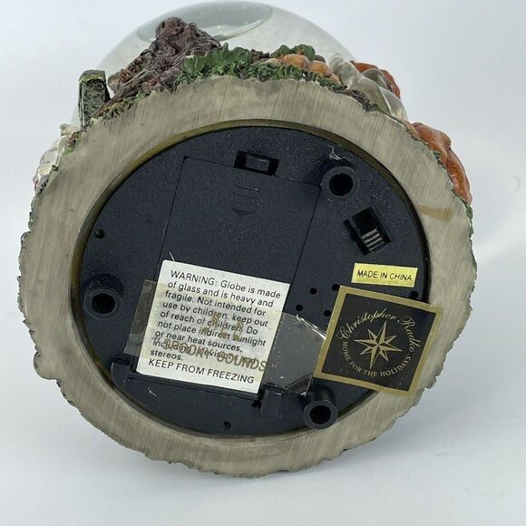 Christopher Radko Halloween Hoot N Howl Glitter Globe Snow Globe w Sound Ghosts - Picture 10 of 12